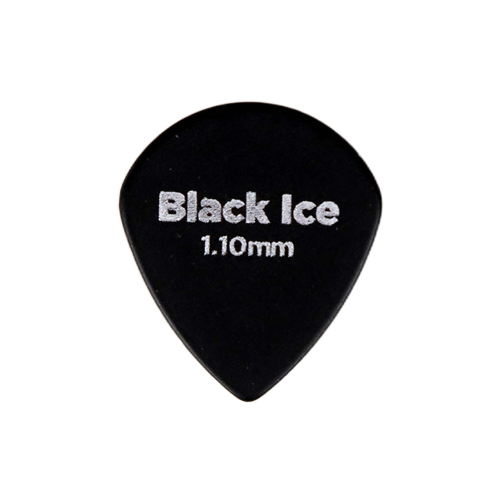 D'Addario Black Ice Jazzギターピック 1枚入り ジャズタイプ Delrin製