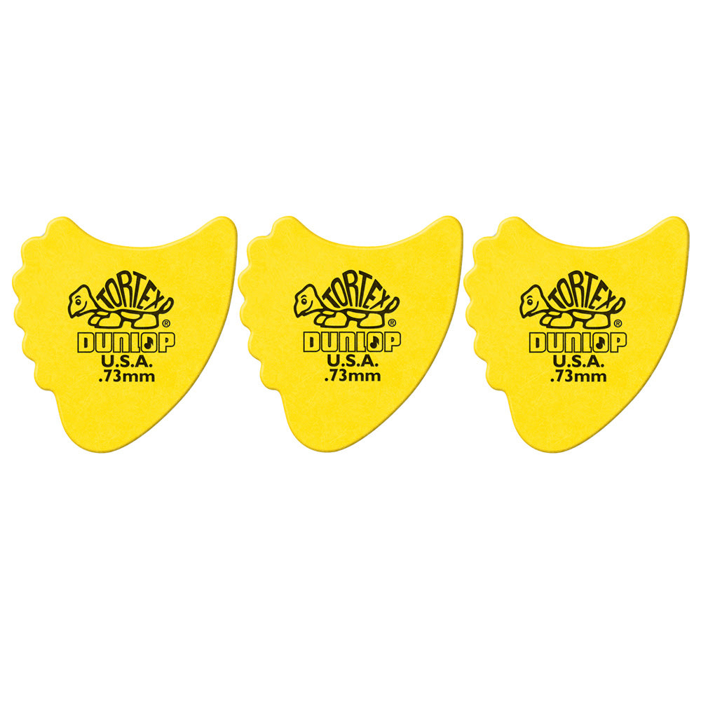 Jim Dunlop TORTEX FIN ギターピック フィンタイプ 414-◯◯ 3枚入り