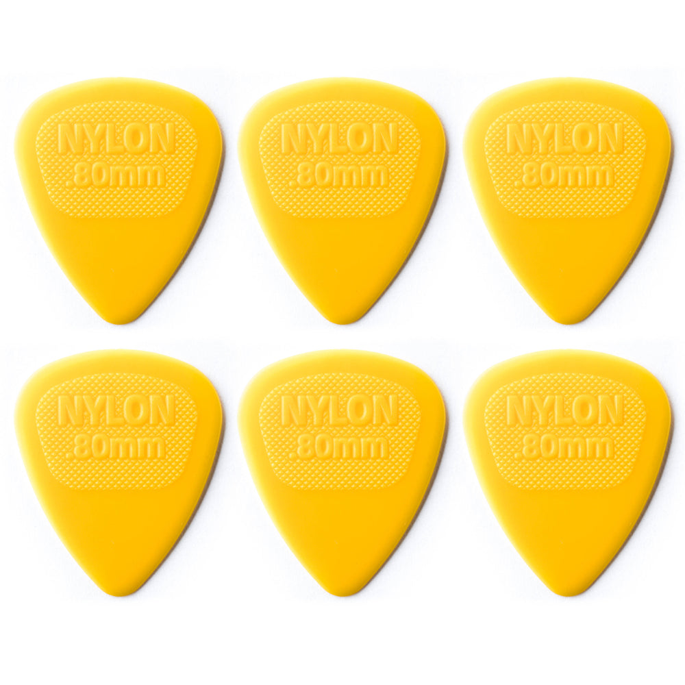 Jim Dunlop NYLON ミディ ナイロンギターピック 6枚入り