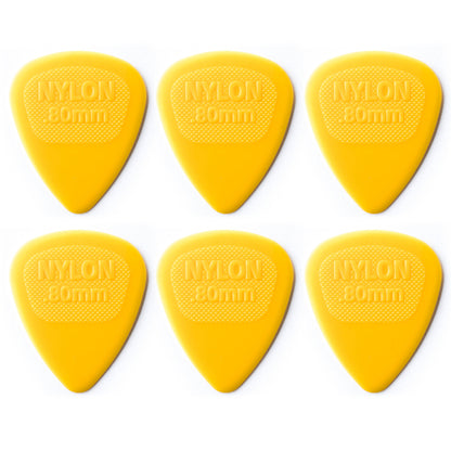 Jim Dunlop NYLON ミディ ナイロンギターピック 6枚入り
