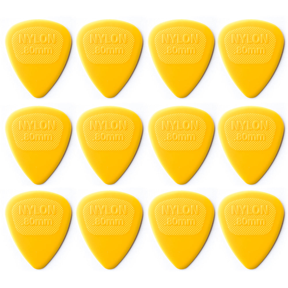 Jim Dunlop NYLON ミディ ナイロンギターピック 12枚入り