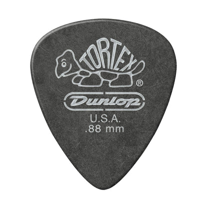 JIM Dunlop Tortex べっ甲柄 ブラックシルバー スタンダード ギターピック 488R 1枚入り