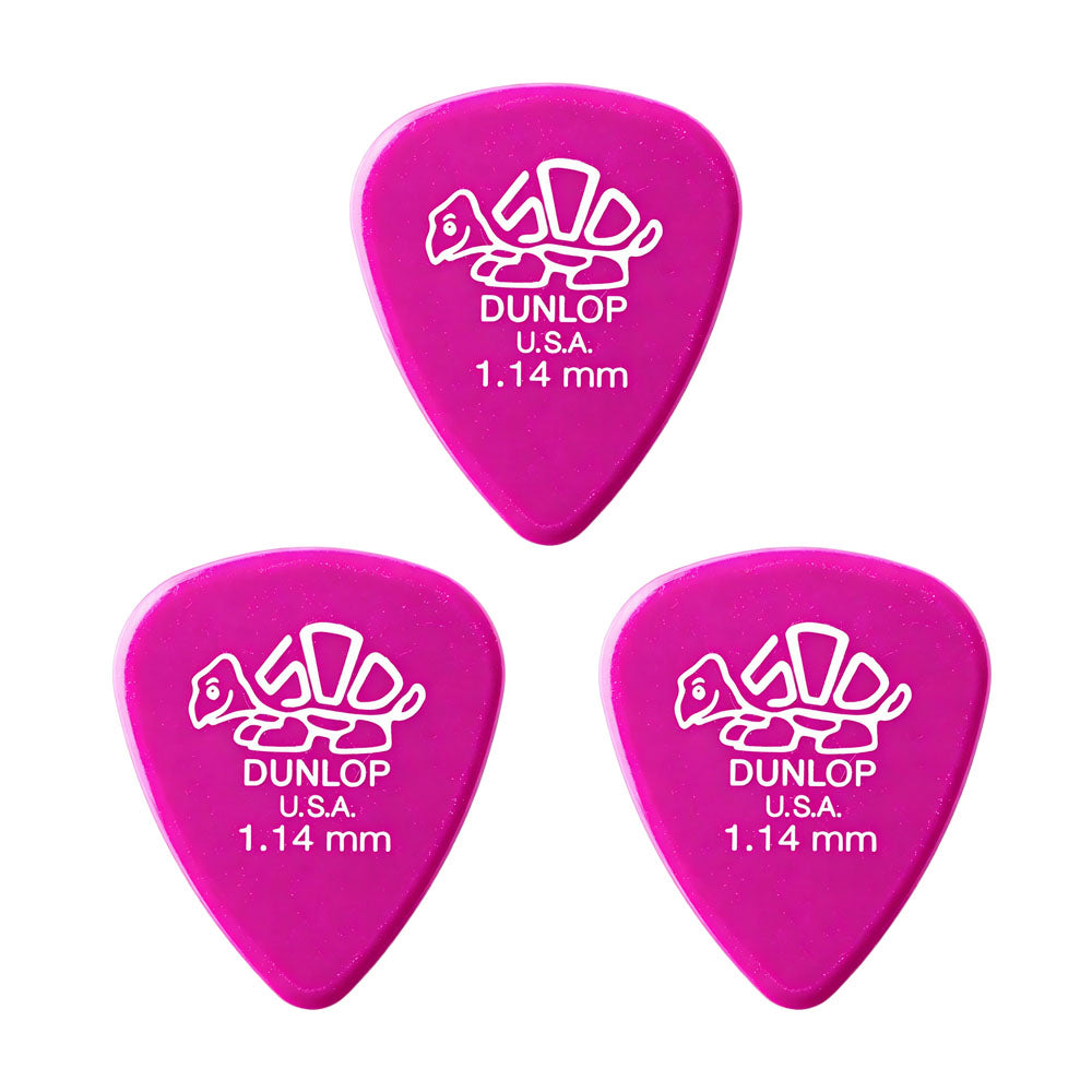JIM Dunlop Delrin 500 樹脂べっ甲柄スタンダードギターピック 41R 3枚入り
