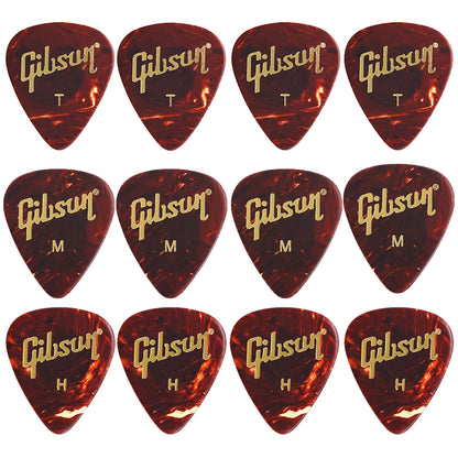 Gibson Tortoise  Celluloid ギターピック APRT12-74 12枚入り
