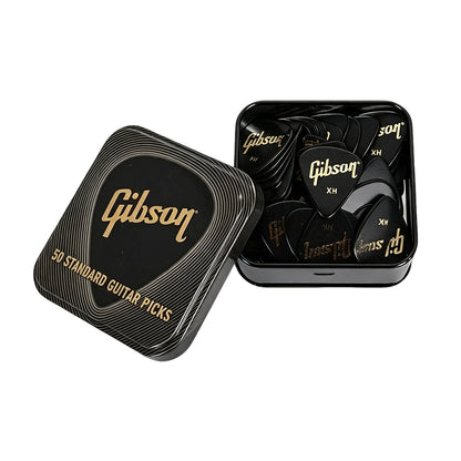Gibson Black Pick Tin APRGG50-74  ギターピック APRGG50-74 50枚入り