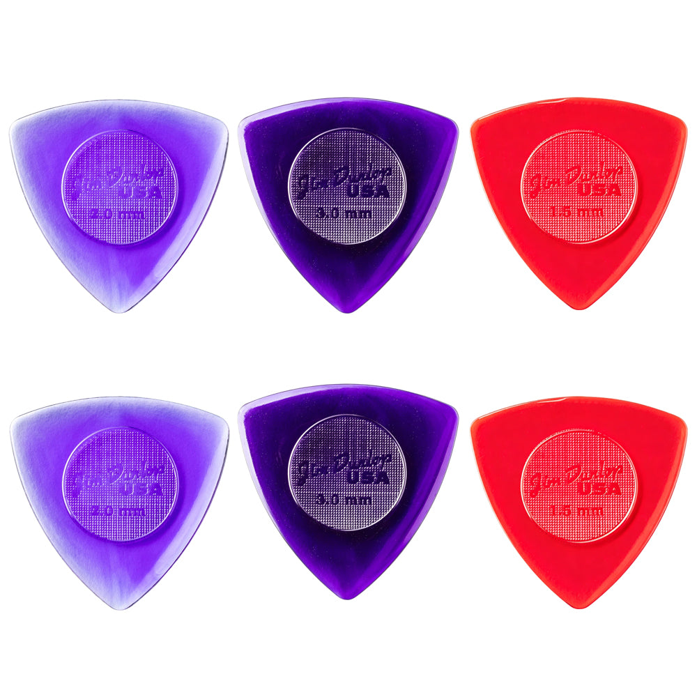 Jim Dunlop Tri Stubby  Lexan トライアングル ピック 1.5mm / 2.0mm / 3.0mm 6枚入り
