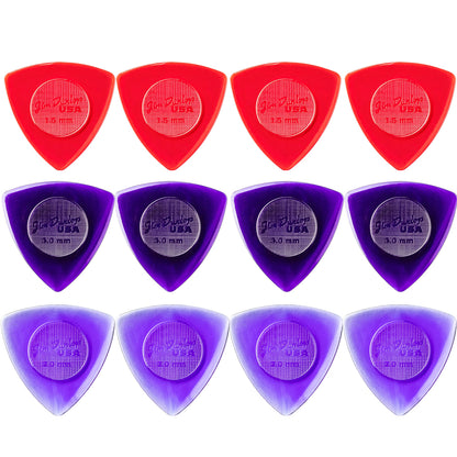 Jim Dunlop Tri Stubby  Lexan トライアングル ピック 1.5mm/2.0mm/3.0mm 12枚入り