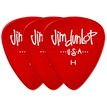 Jim Dunlop Gels ポリカーボネート ティアドロップ ピック 5ゲージ展開 3枚入り