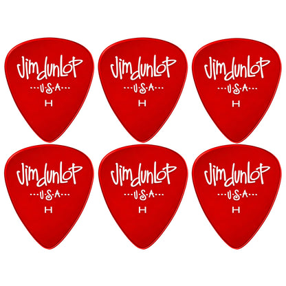 Jim Dunlop Gels ポリカーボネート ティアドロップ ピック 5ゲージ展開 6枚入り