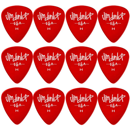 Jim Dunlop Gels ポリカーボネート ティアドロップ ピック 5ゲージ展開 12枚入り