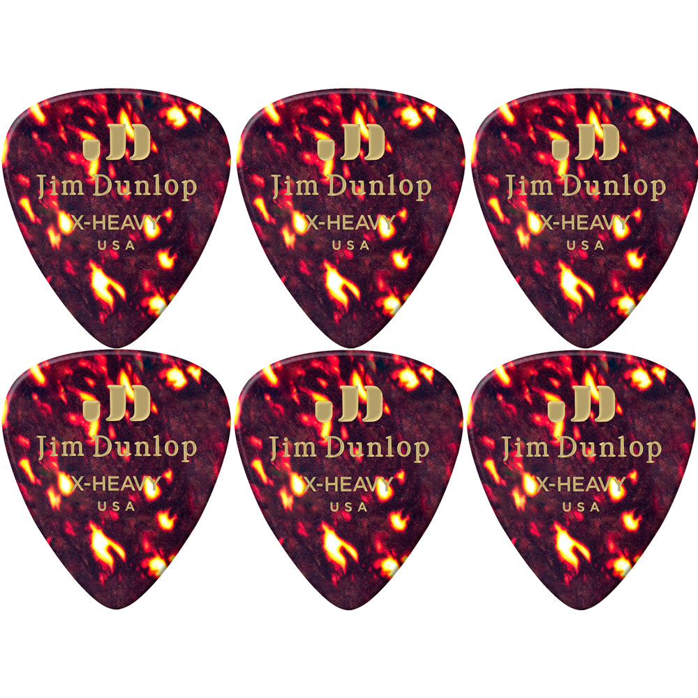 Jim Dunlop  Celluloid Shell Guitar ギターピック  6枚入り