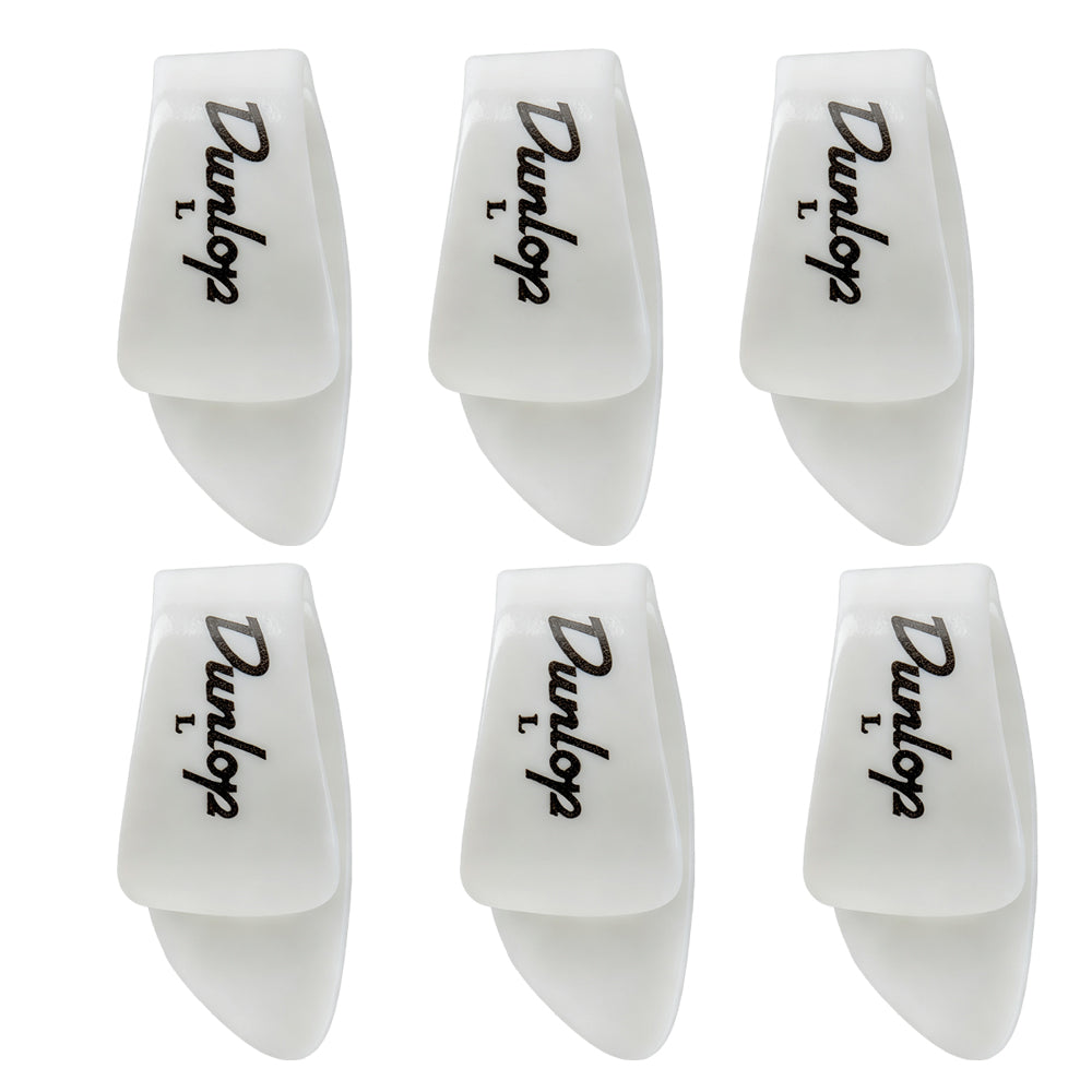 Jim Dunlop ホワイト サムピック 9002R / 9003R / 9012R / 9013R 6枚入り