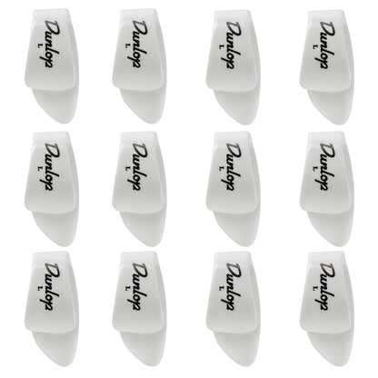 Jim Dunlop ホワイト サムピック 9002R / 9003R / 9012R / 9013R 12枚入り