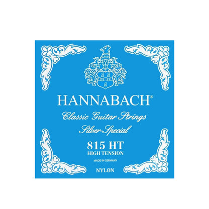 HANNABACH ハナバッハ 銀メッキ巻きクラシックギター弦 ナイロンセット弦 単品弦 ハーフセットクラシック 815シリーズ ミディアムテンション ハイテンション ナイロン弦 ドイツ製