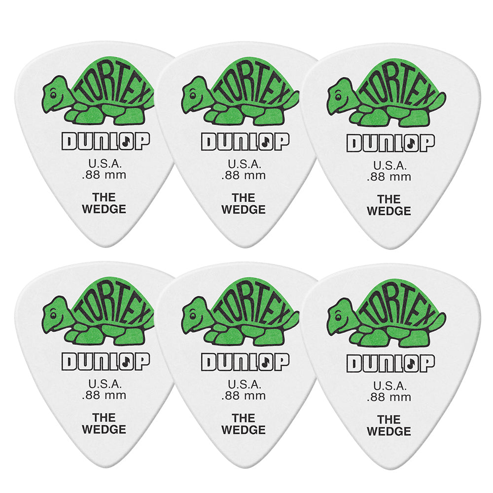 Jim Dunlop ジム ダンロップ 424R TORTEX WEDGE ウエッジギター ピック 6枚入り