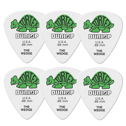 Jim Dunlop ジム ダンロップ 424R TORTEX WEDGE ウエッジギター ピック 6枚入り