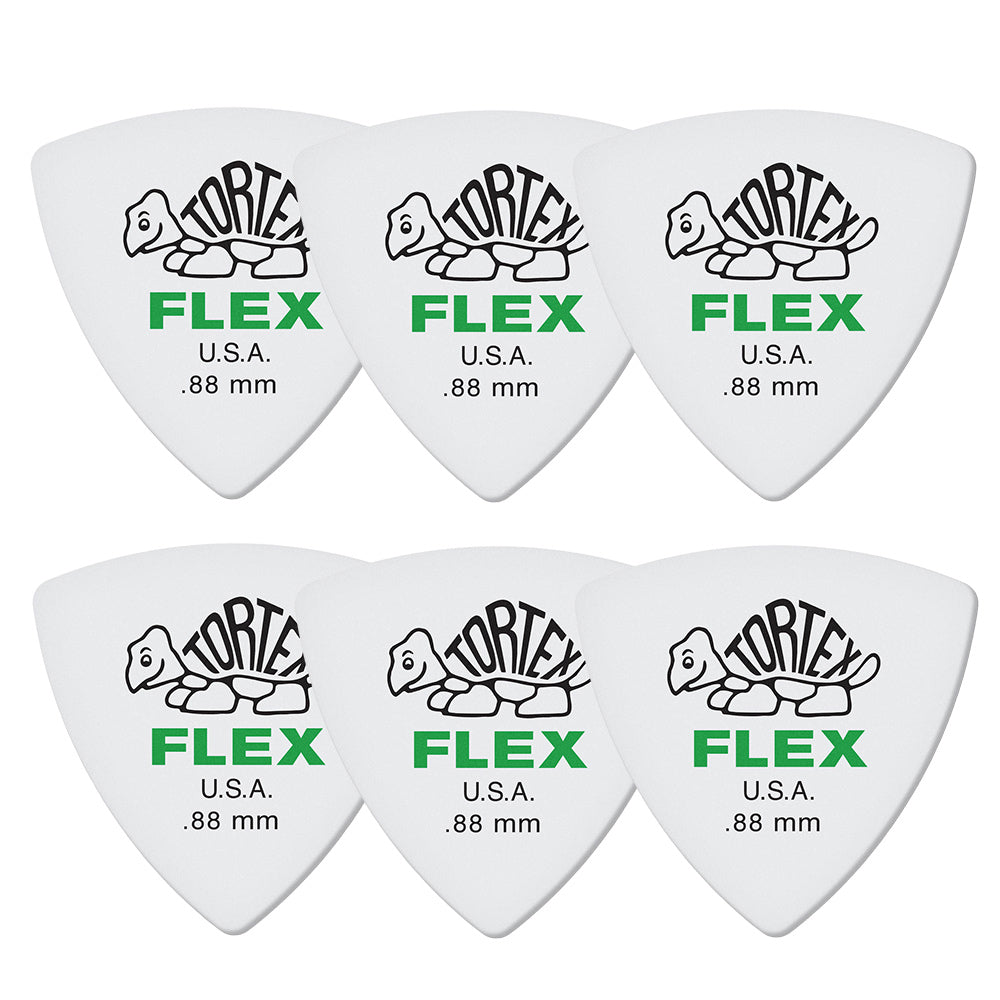 Jim Dunlop ジム ダンロップ 456R TORTEX FLEX TRIANGLE トライアングルギター ピック 6枚入り