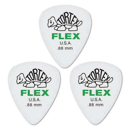 Jim Dunlop ジム ダンロップ 428R TORTEX FLEX STANDARD  ティアドロップギター ピック 3枚入り