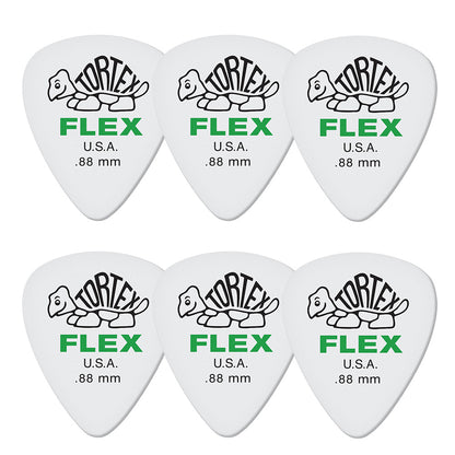 Jim Dunlop ジム ダンロップ 428R TORTEX FLEX STANDARD  ティアドロップギター ピック 6枚入り