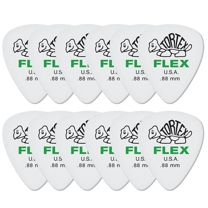 Jim Dunlop ジム ダンロップ 428R TORTEX FLEX STANDARD  ティアドロップギター ピック 12枚入り