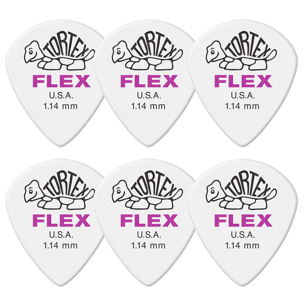 Jim Dunlop ジム ダンロップ 466R TORTEX FLEX JAZZ III  ジャズタイプギター ピック 6枚入り