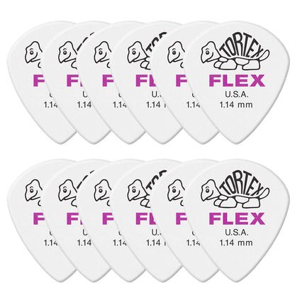 Jim Dunlop ジム ダンロップ 466R TORTEX FLEX JAZZ III  ジャズタイプギター ピック 12枚入り