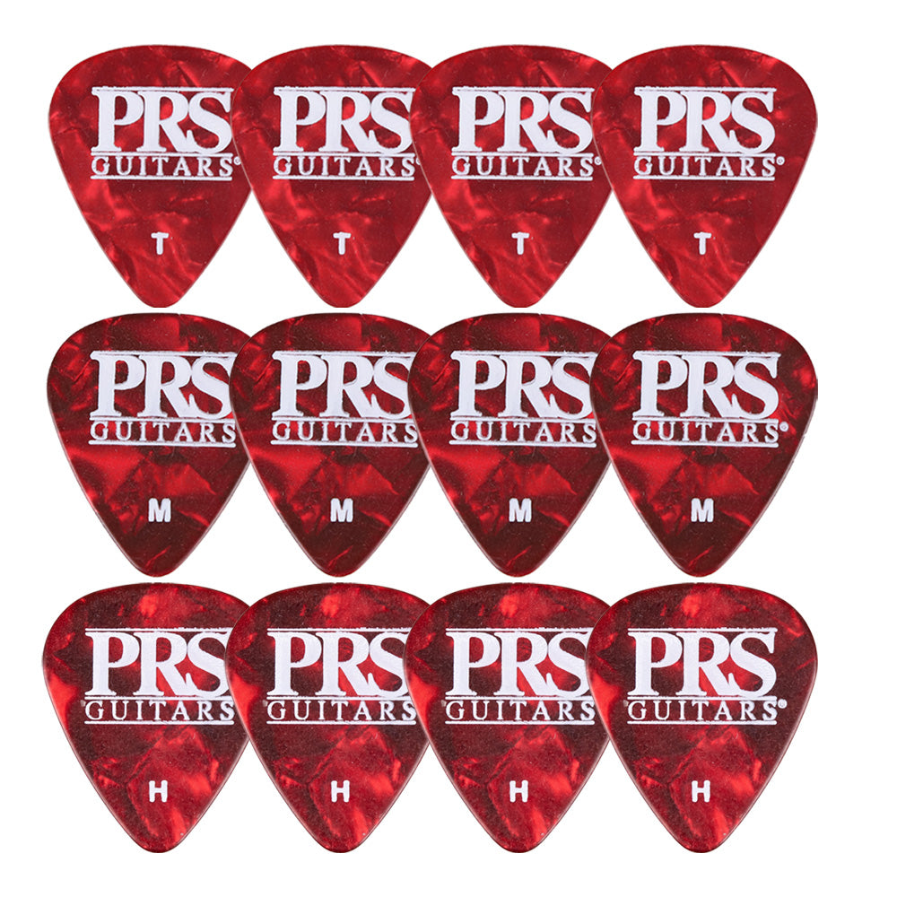 PRS セルロイド ギターピック 4パターン (ホワイトパール/アバロン/レッドトータス/トータス)
