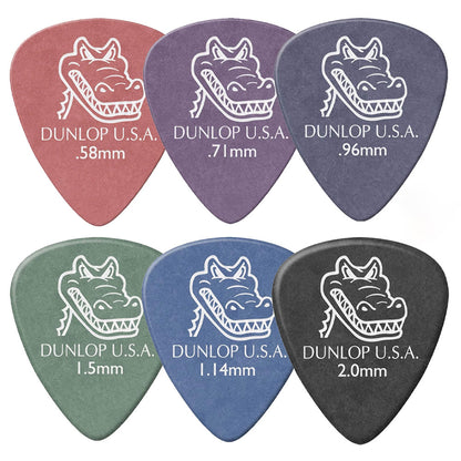 Jim Dunlop ジム ダンロップ 417R-◯◯ ギターピック ゲイターグリップ スタンダード 6枚入り