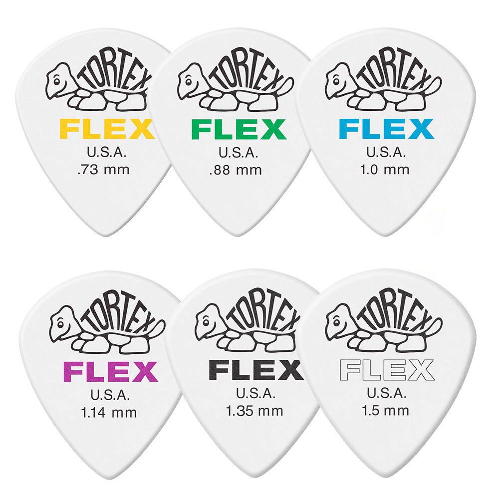 Jim Dunlop ジム ダンロップ 466R TORTEX FLEX JAZZ III  ジャズタイプギター ピック 6枚入り