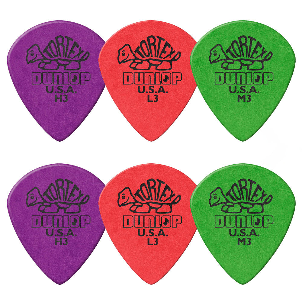 Jim Dunlop ジム ダンロップ 472R TORTEX Jazz III ジャズタイプギター ピック 6枚入り