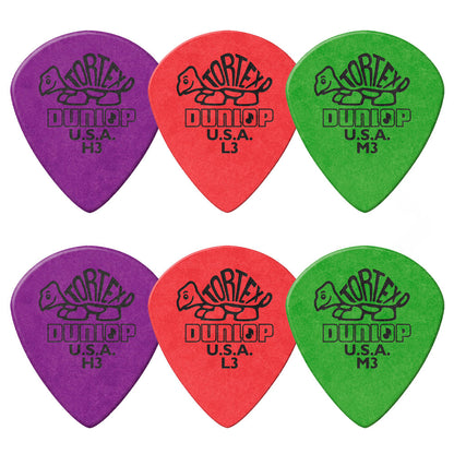 Jim Dunlop ジム ダンロップ 472R TORTEX Jazz III ジャズタイプギター ピック 6枚入り