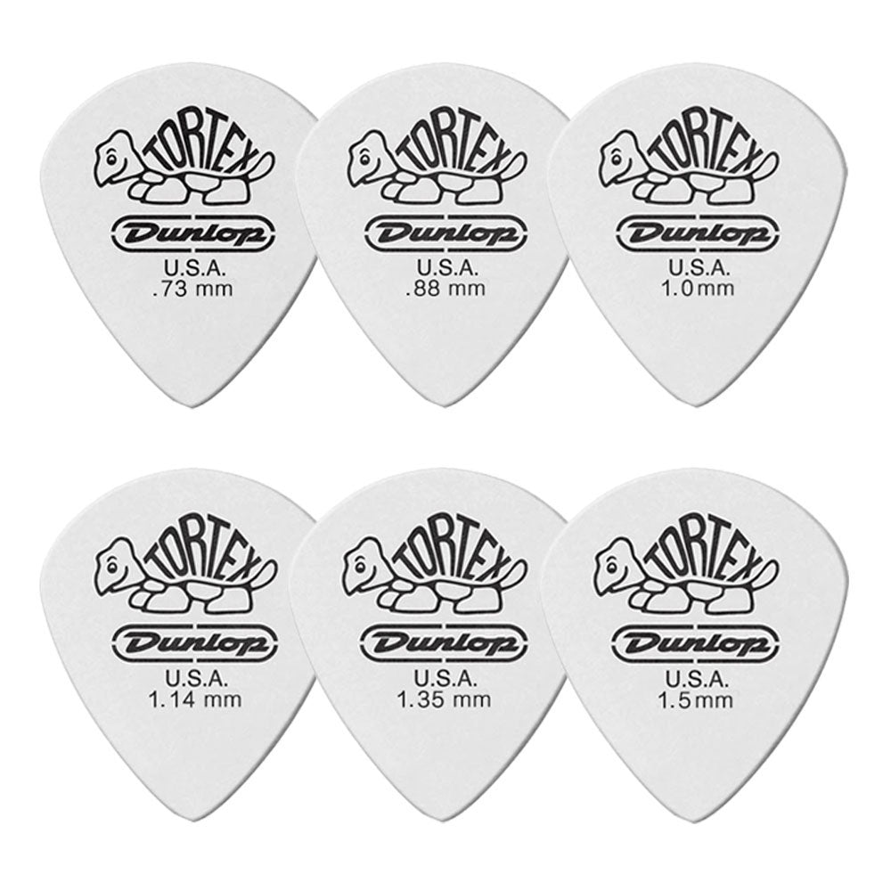 Jim Dunlop ジム ダンロップ 478R TORTEX White Jazz III ジャズタイプギター ピック 6枚入り