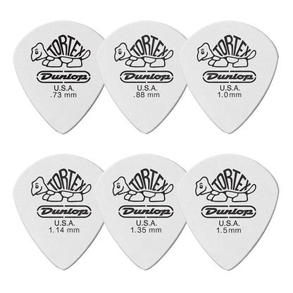 Jim Dunlop ジム ダンロップ 478R TORTEX White Jazz III ジャズタイプギター ピック 6枚入り