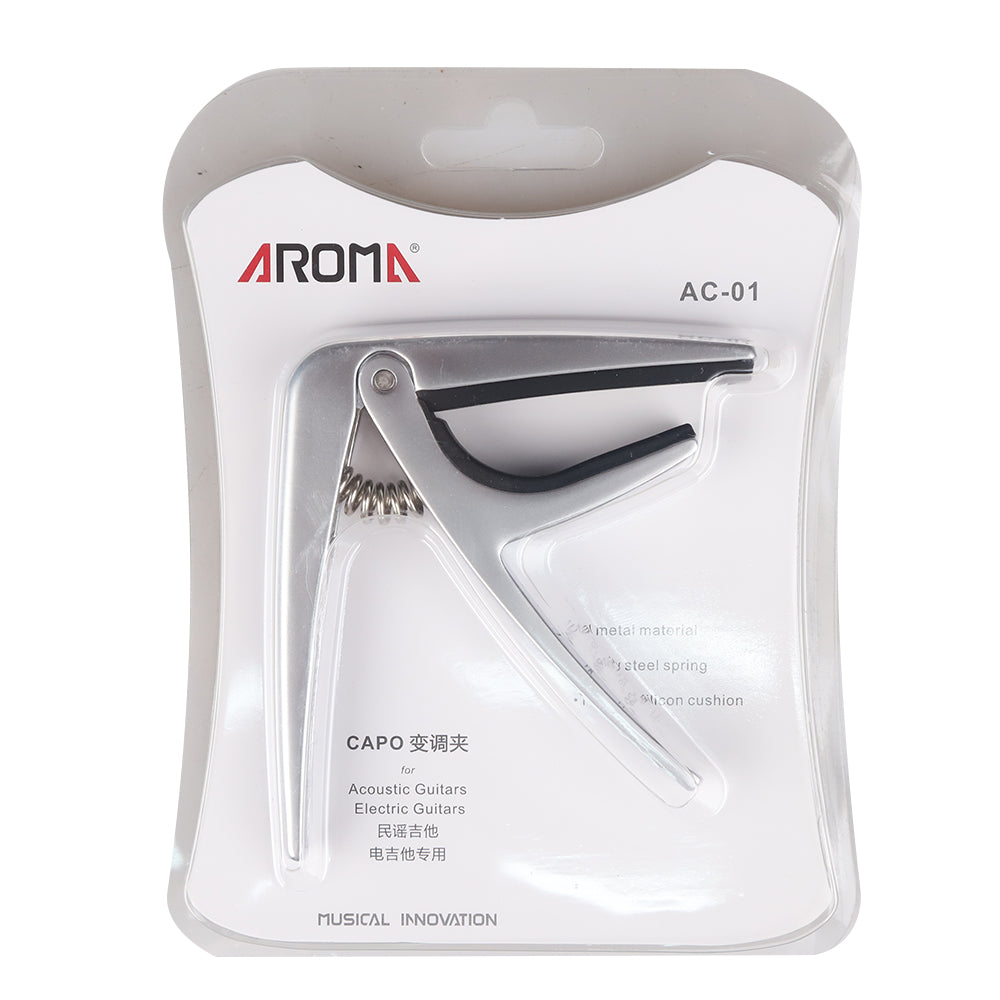 AROMA アロマ AC-01 コースティックギター用カポタスト  亜鉛合金