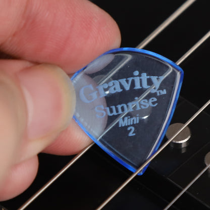 Gravity グラビティSunrise Mini ギターピック ジャズタイプ GSUM2P blue 耐久性1枚入り