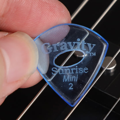 Gravity グラビティ Sunrise mini ギターピック GSUM2PE blue 滑り止め耐久性