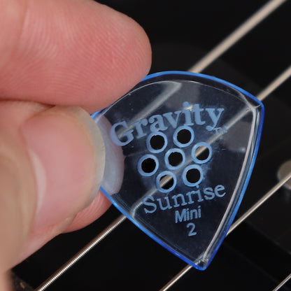 Gravity グラビティ Sunrise mini ギターピック GSUM2PM  blue 滑り止め耐久性 1枚入り