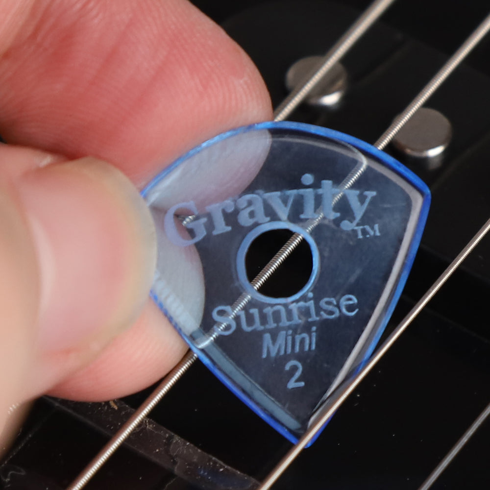 Gravity Sunrise mini ギターピック GSUM2PR  blue 滑り止め耐久性 1枚入り