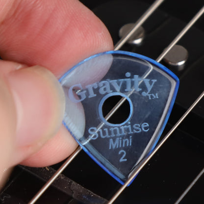 Gravity Sunrise mini ギターピック GSUM2PR  blue 滑り止め耐久性 1枚入り