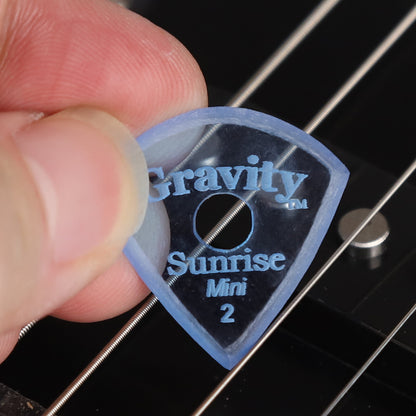 Gravity グラビティ Sunrise mini ギターピック GSUM2MR blue滑り止め耐久性