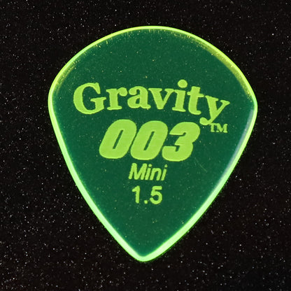 Gravity Picks グラビティピックス 003 Miniシリーズ G003M15P ギターピック Green 1.5mm 1枚入り