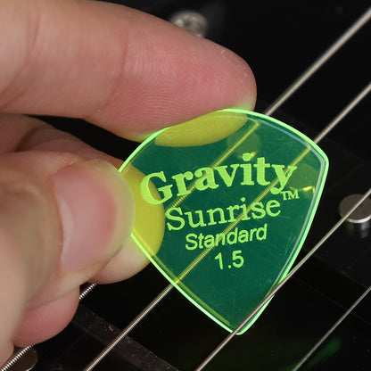 Gravity グラビティ Sunrise Standard ギターピック GSUS15P 蓄光green1枚入り
