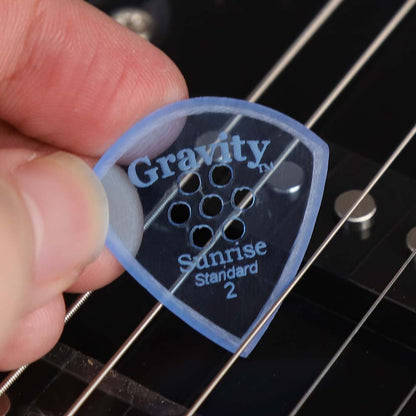 Gravity グラビティ Sunrise Standard ギターピックGSUS2MM  blue滑り止め耐久性 1枚入り