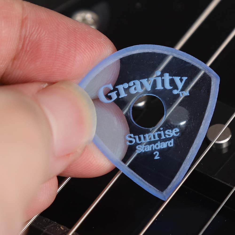 Gravity グラビティ Sunrise Standard ギターピックGSUS2MR  blue 滑り止め耐久性 1枚入り