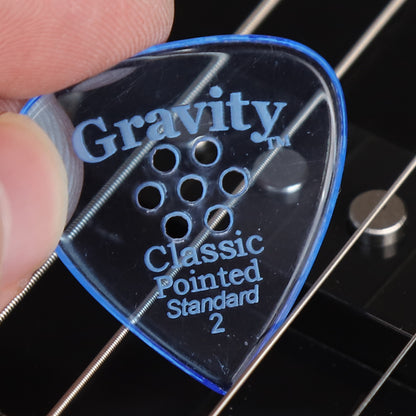 Gravity グラビティClassic Pointed Standard ギターピック GCPS2PM blue 1枚入り