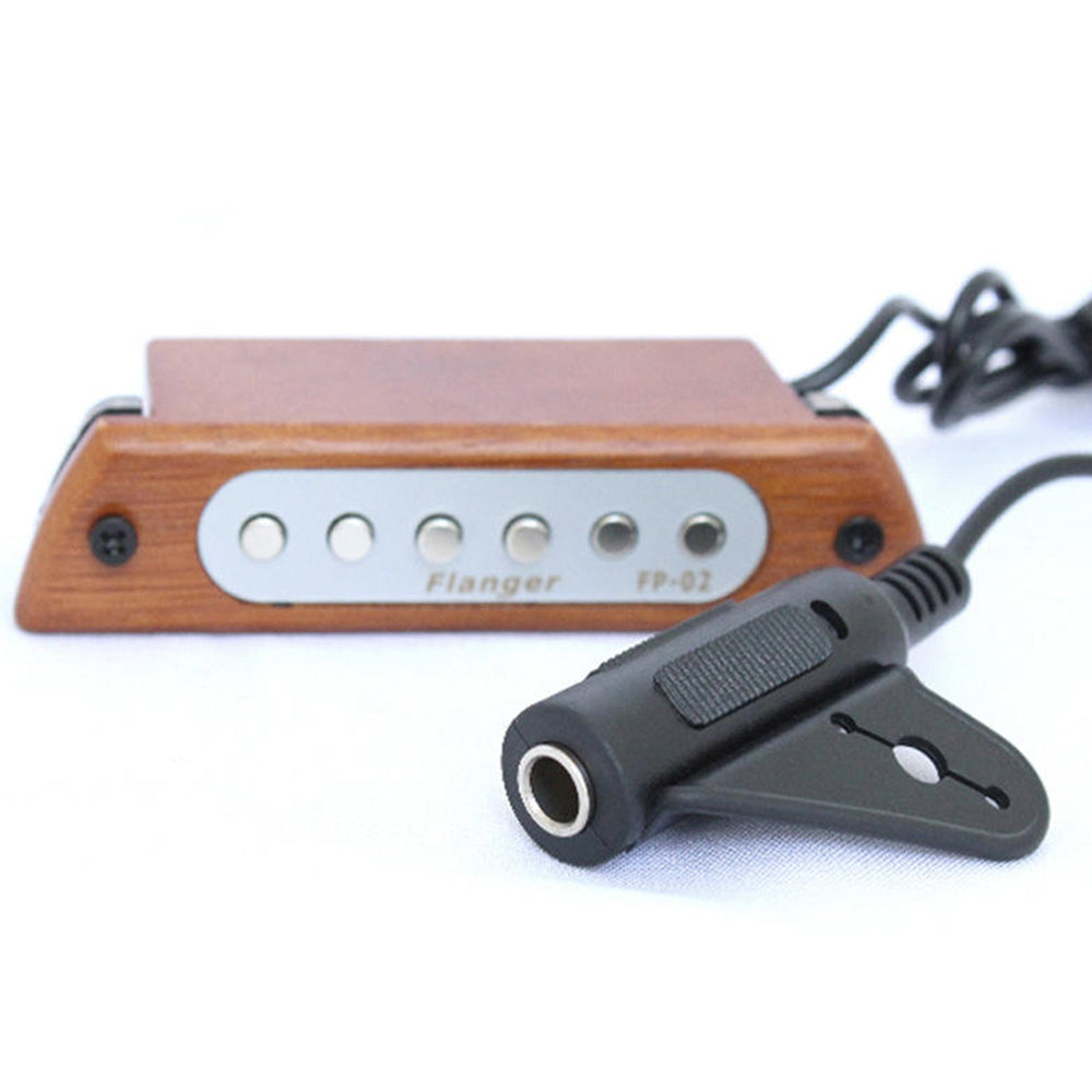 Flanger フランジャー  FP-02 マグネティックサウンドホールピックアップ 簡単取り付け 優れた音質