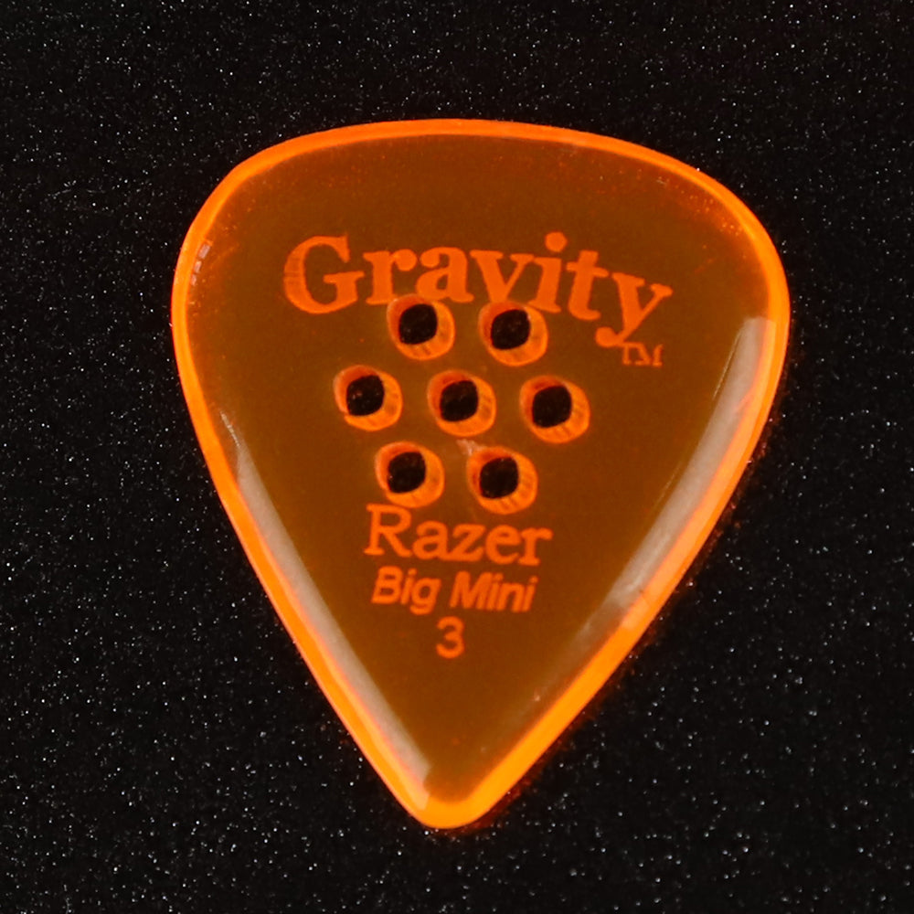 Gravity グラビティ Razer big mini ギターピック GRAB3PM orange 1枚入り