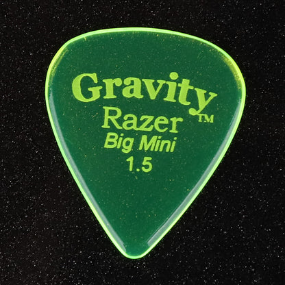 Gravity グラビティ Razer big mini ギターピック GRAB15P green 1枚入り