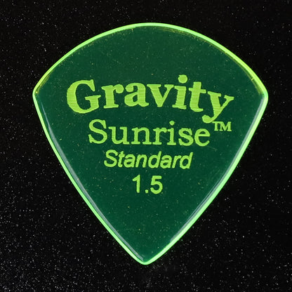 Gravity グラビティ Sunrise Standard ギターピック GSUS15P 蓄光green1枚入り