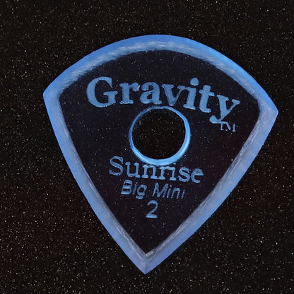 Gravity グラビティ Sunrise big mini ギターピックGSUB2MR  blue   滑り止め耐久性 1枚入り